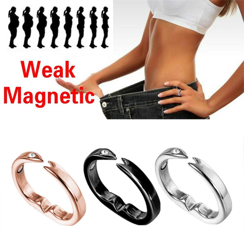 2 Pack Lymphatic Drainage Magnetic Ring Adjustable Opening Ring Weight Loss Slimming Magnetic Ring for Men Women