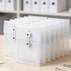 10Pcs Small File Storage Bag Waterproof Clear Plastic Document Pouches with String Closure For Receipt Document Paper