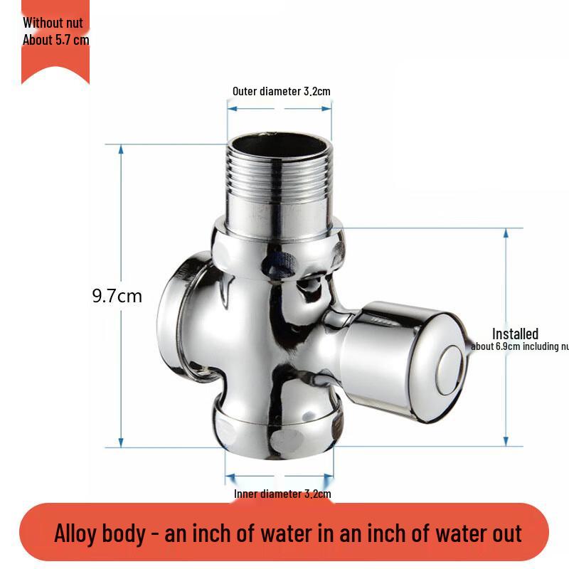 Self-Closing Squatting Toilet Flush Valve