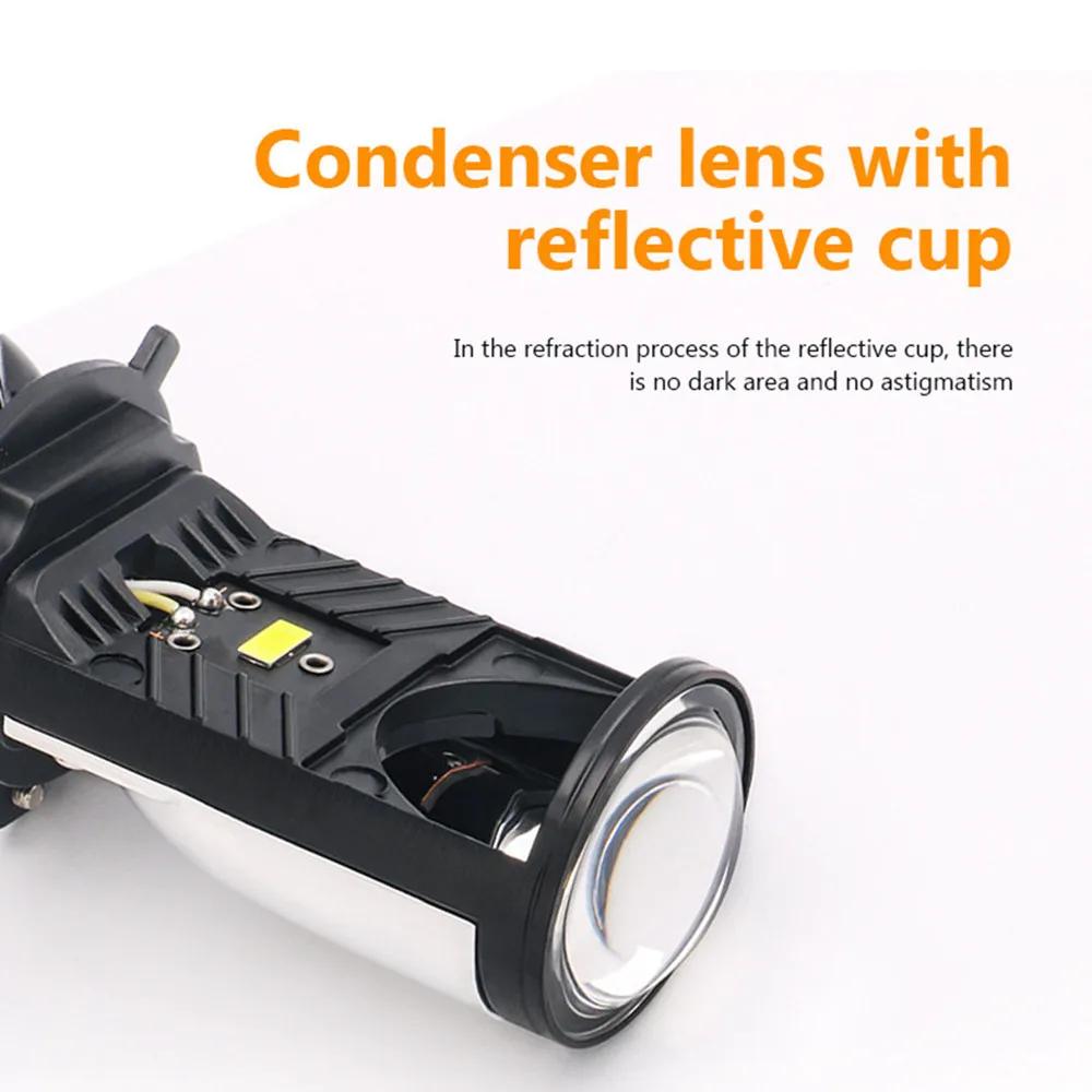 Y6 Turbo Fan H4 LED Headlights Car H4 Mini Projector Lens 6000K Super Bright 20000LM Hi Lo Beam Bulb LED Lights Car Light Lamp