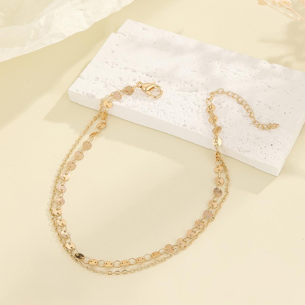 Kinitial Exquisite and fashionable laser plated anklet, filled ankle Bracelet gave her an anniversary gift