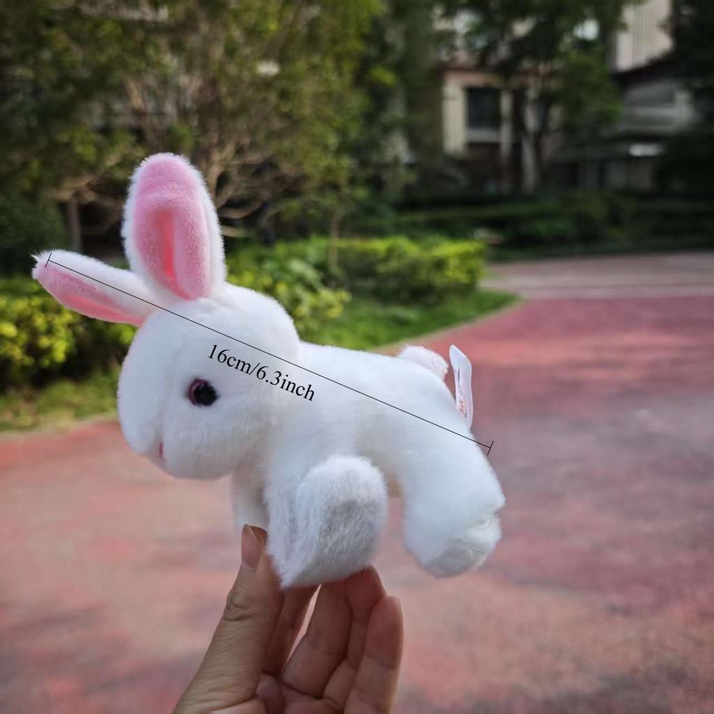 1PC Cute Rabbit Plush Wrist Toy|Soft Stuffed Animal Snap Ring,Cartoon Doll Holiday Gift for Children's Birthday, Valentine's Day