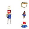 Wonder Woman Baby Costume Dress With Rope For Superhero Girls