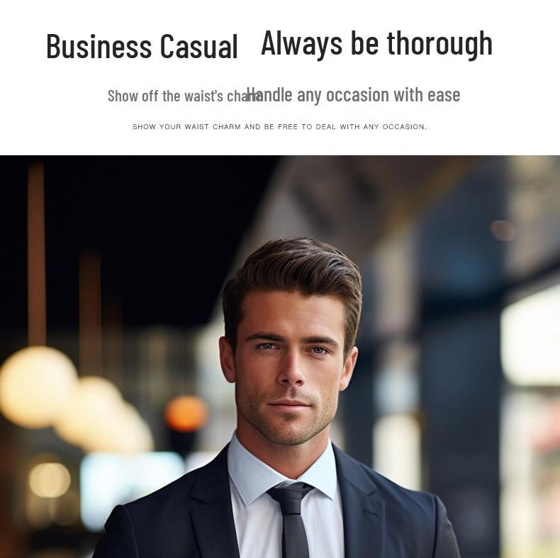 Paul Messier Herren Ledergürtel mit automatischer Doppel-G-Schnalle - Stilvoll & Vielseitig