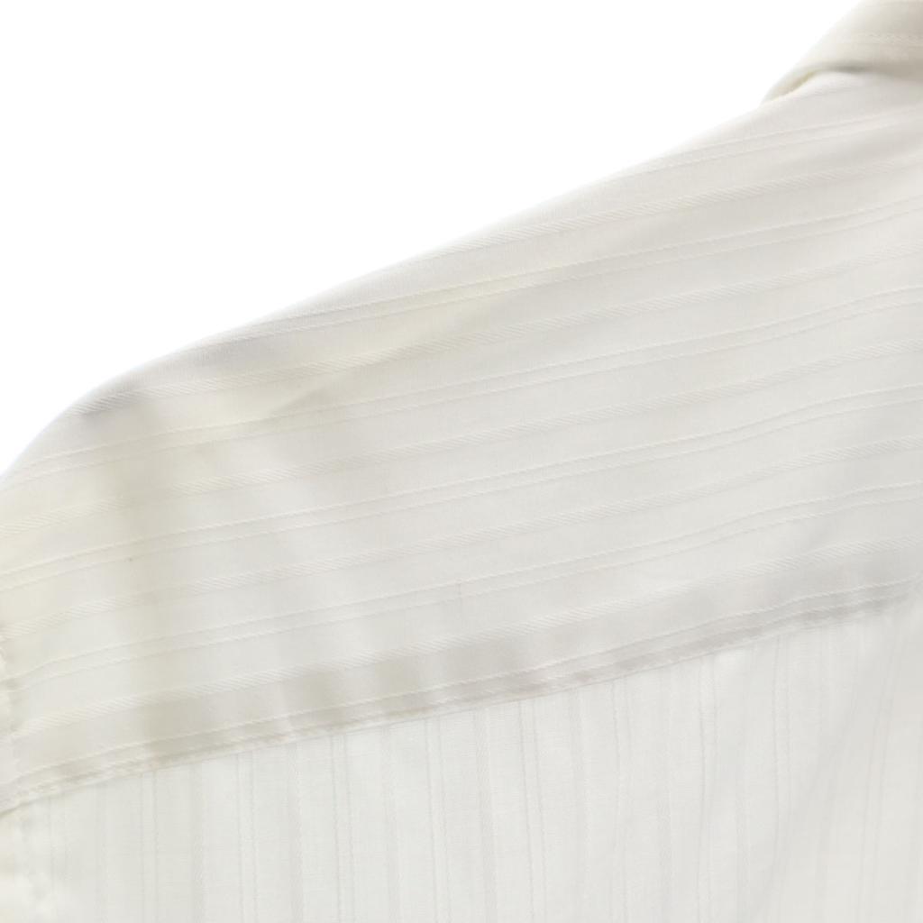 YVES SAINT LAURENT 90s Old Striped Pattern Long sleeve shirt 161/2 white Men's Used