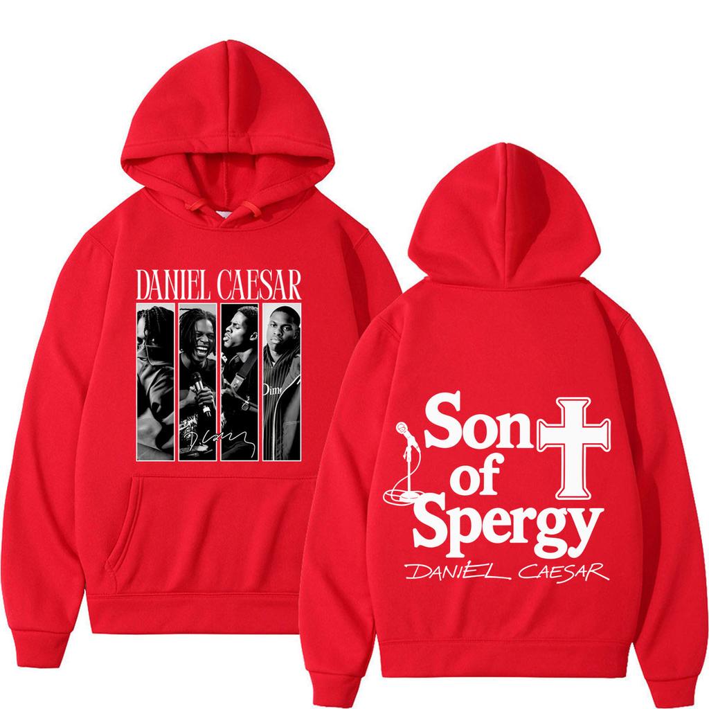 Daniel Caesar Son of Spergy Tour Graphic Hoodie Men's Women Gothic Punk Sweatshirt Winter Loose Casual Hip-hop Pullover