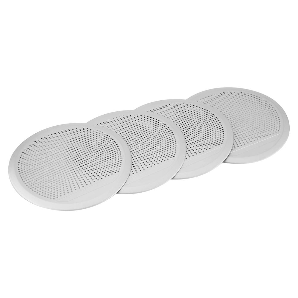 4PCS Stainless Steel Car Audio Speaker Door Trim Covers For 14 18 BMW X5 X6 F15 F16