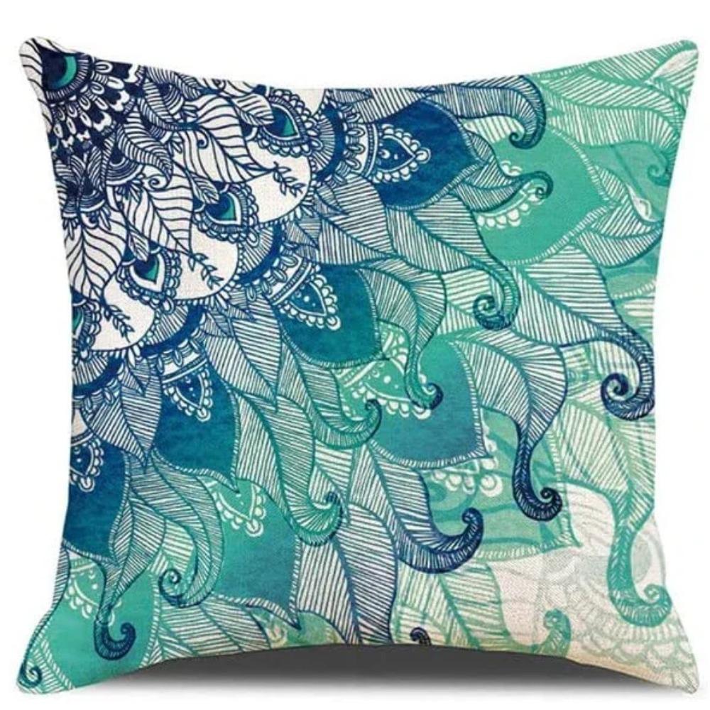 Blue Mandala  Cushion Cover for Car Living Room Sofa Bedroom Home Decor Pillowcase