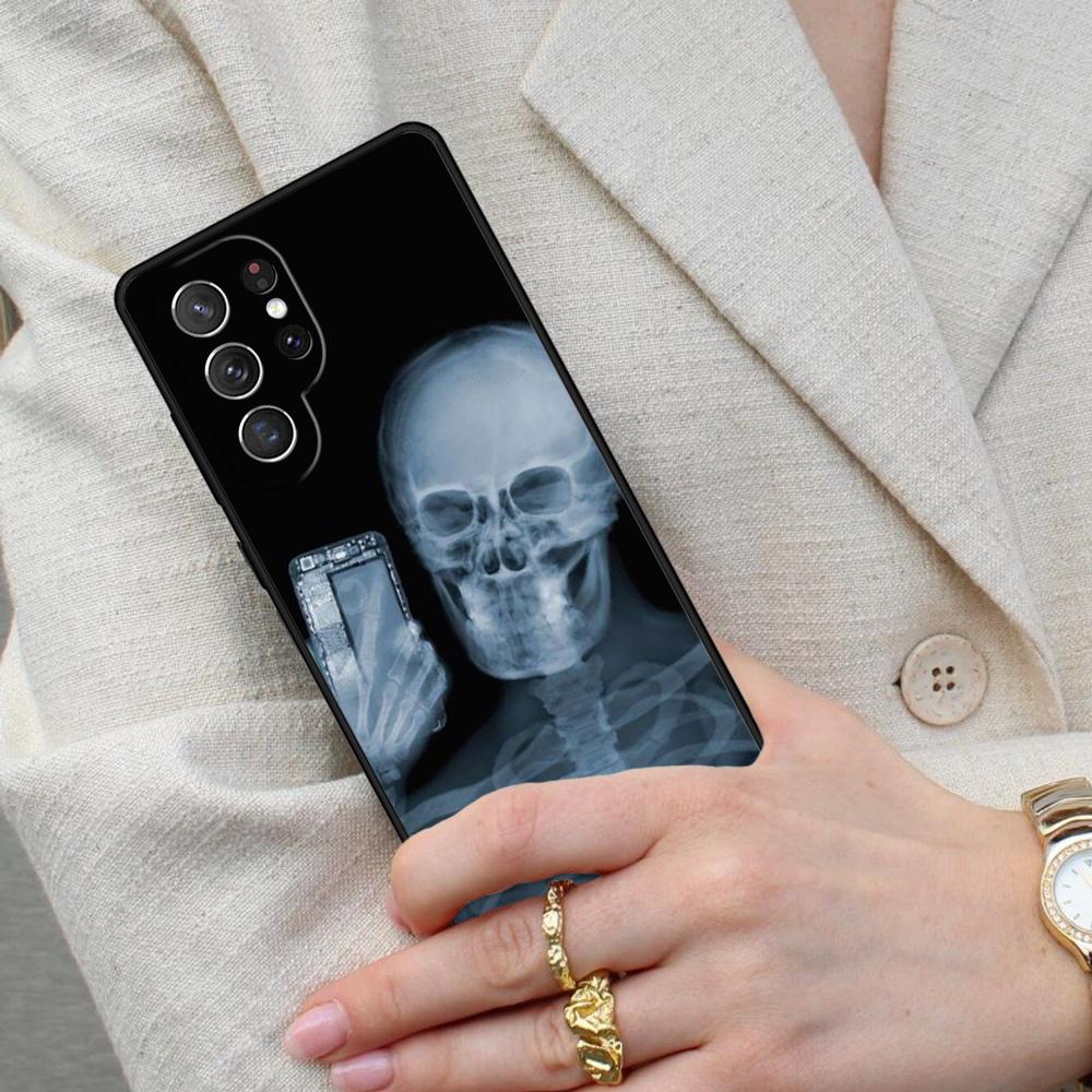Skeleton X-Ray Cell Phone Case for Samsung Galaxy S26 Ultra S25 S24 S23 S22 S21 S20 Note10 Cover