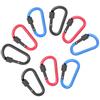 9Pcs Aluminium Alloy Thicken 8CM with DShape Buckle Carabiner Backpack Nut Buckle