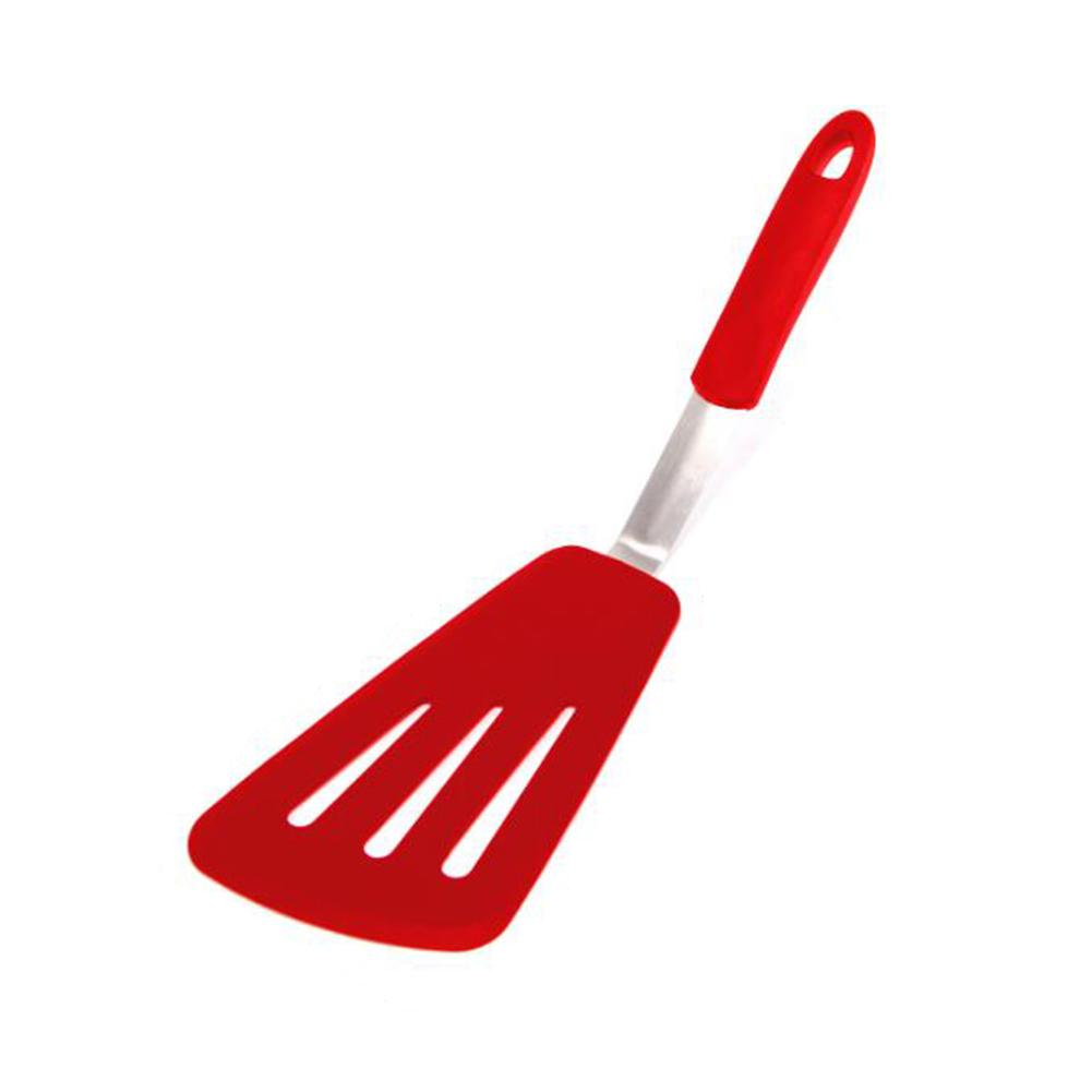 Silicone Steak Spatula With Ergonomic Lengthened Handle Western-style Elastic Heat Resistance Non-stick Steak Spatula Kitchenware