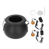 Mist Maker Fogger with Matte Witch Cauldron 12 LED Lights 7 Colors Fog Machine for Holiday Outdoor P