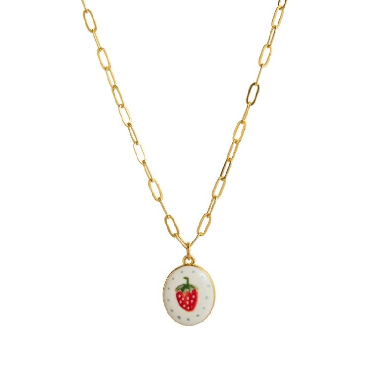Floral Charm Necklace Adjustable Plant Series Collarbone Chain Flower Pendant Neckchain Daily Accessory Gift