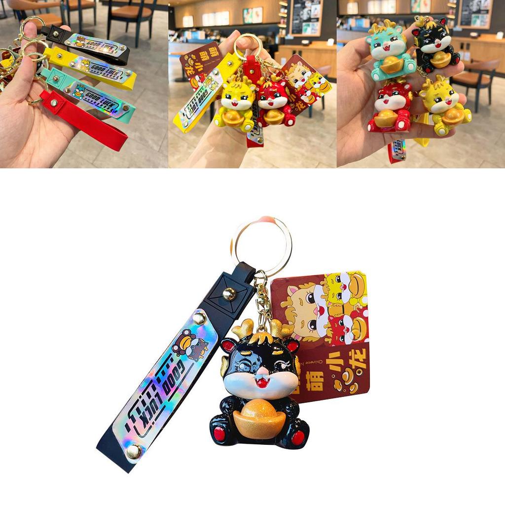 Stylish Resin Keychain Cartoon Dragon Charm Perfect For Friends And Family