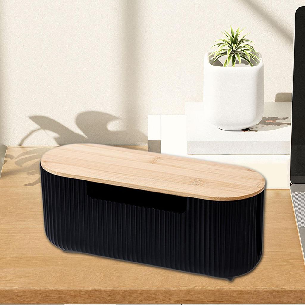 Cable Management Box Cord Organizer Office Concealer Modern Electrical Case