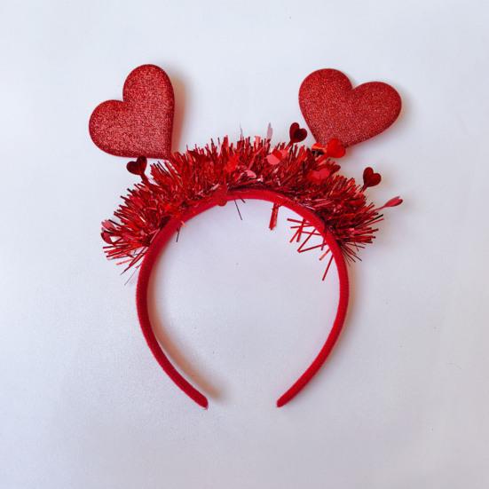 Haarreif Romantisches Rotes Herz Dekor Stirnband Valentinstag Hochzeiten Partys Liebe Ausdrücken Geschenk Haaraccessoire