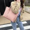 Bag autumn style lychee pattern magnetic buckle fringed shopping bag single shoulder portable simple large capacity
