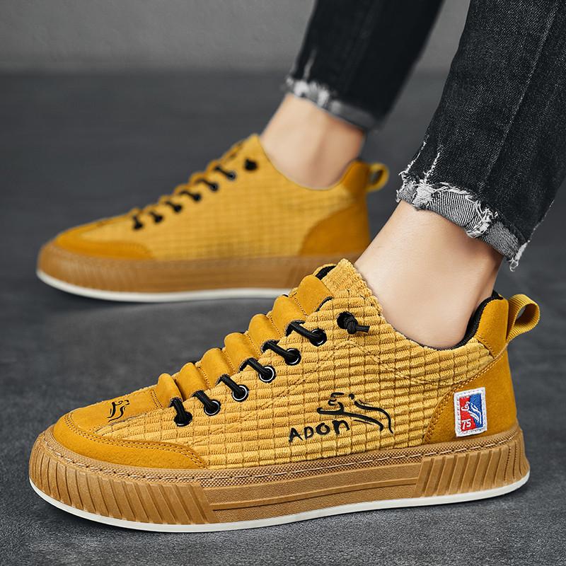 Fashion 2024 New Trendy Mens Canvas Sneakers Flat Platform Sneakers Men Streetwear Hip Hop Designer Shoes Men Harajuku Vulcanized Shoes
