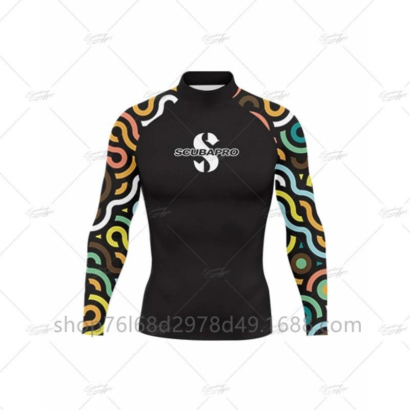 SCUBA Surfing Wear Outdoor Sunscreen Snorkeling Swimwear Long-sleeved Split Top Quick-drying Diving Suit Support