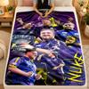Flannel BlanketLuke Littler Warm Soft Throw Blanket for Indoor Sofa Bed Living Room Use