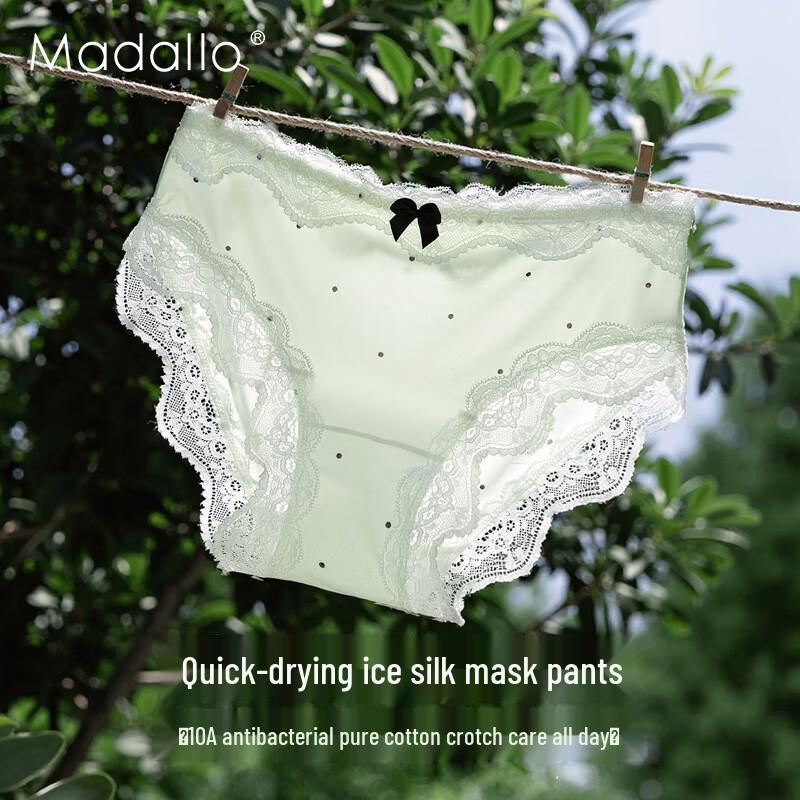 Women's Modal Ice Silk Antibacterial Lace Briefs