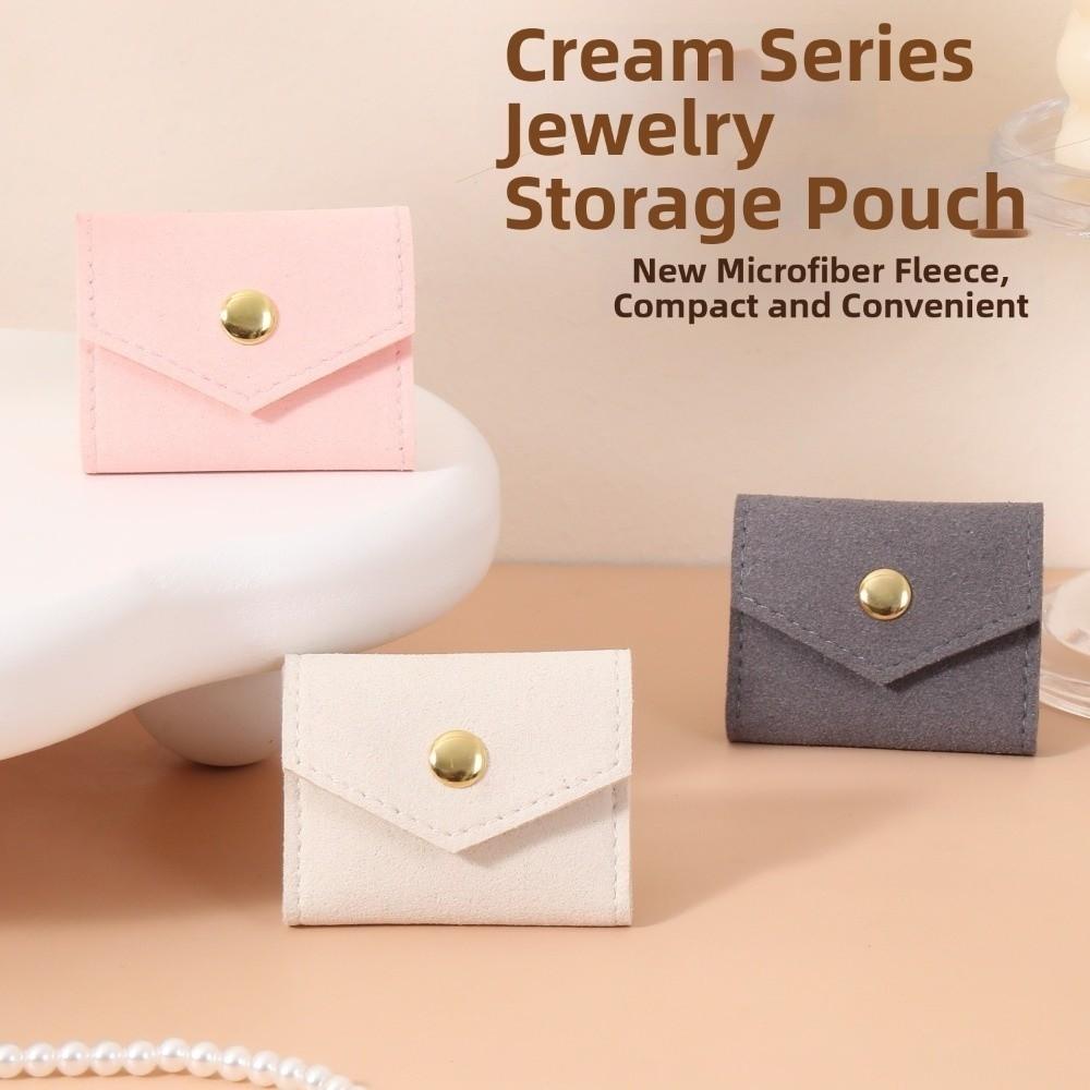 Microfiber Velvet Mini Jewelry Display Bag Foldable Earrings Organizer Girls