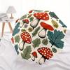 1pc Mushroom Forest Automatic Open/close, All-Season Portable Folding Umbrella, Travel, Everyday, Formal Events - Compact Luxury Parasol, Outdoor Acce