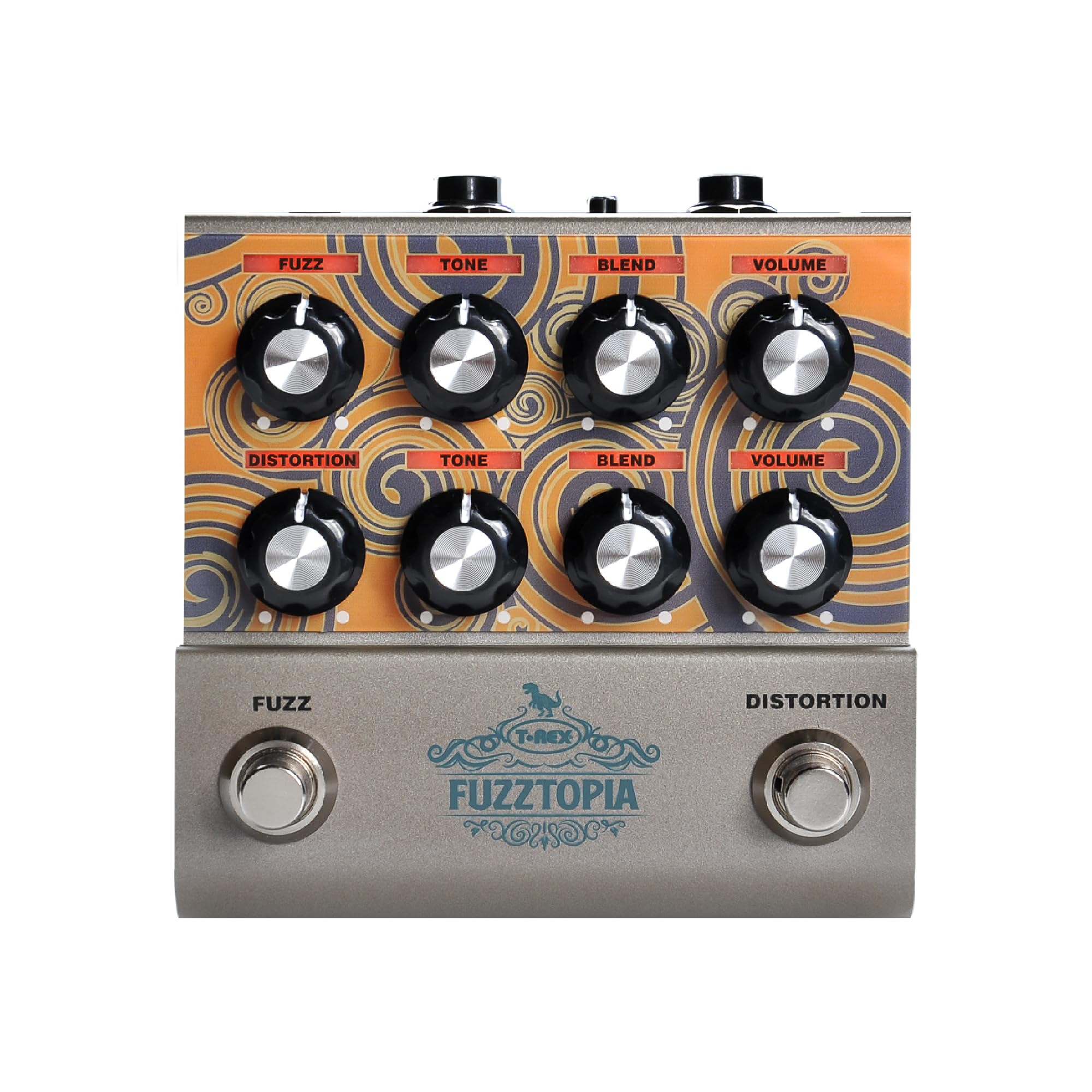 

EFFECTS Analog Pedal with Blend Control and Simultaneous FUZZTOPIA T-REX Fuzz/Distortion On/Off