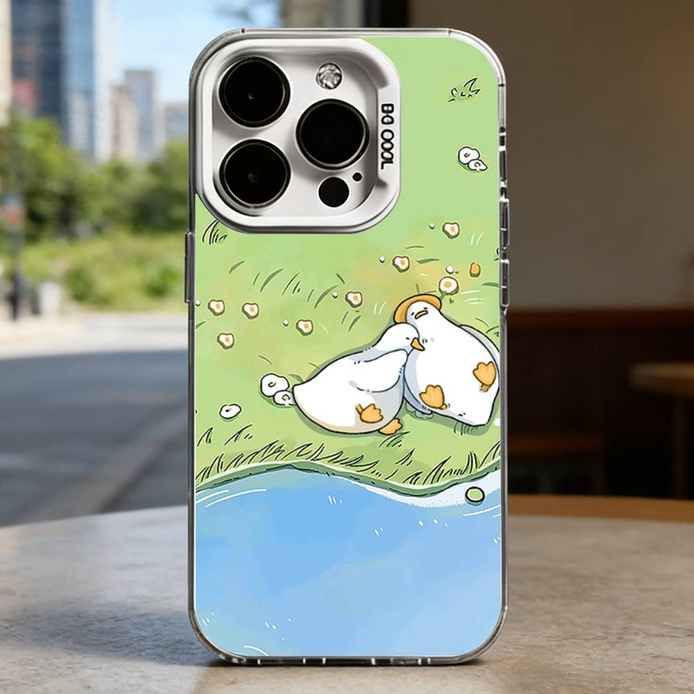 

Animals on the grass White Shockproof Phone Case For iPhone 16,15,14,13,12,11,Pro,XS,Max,Plus,Mini,SE iPhone17