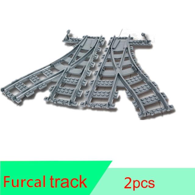 City Train Buffer Strar Stop Parts Train Station Building Blocks MOC Technical Creative Bridge Leduo Assembles Particles Toys