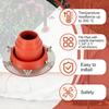 Tent Stove Jack Kit, Silicone High Temp Flexible Roof Jack Pipe Boot Metal Roofing Pipe Flashing, Tent Roof Stove Jack Kit for Bell Tent,Yurt,Wood