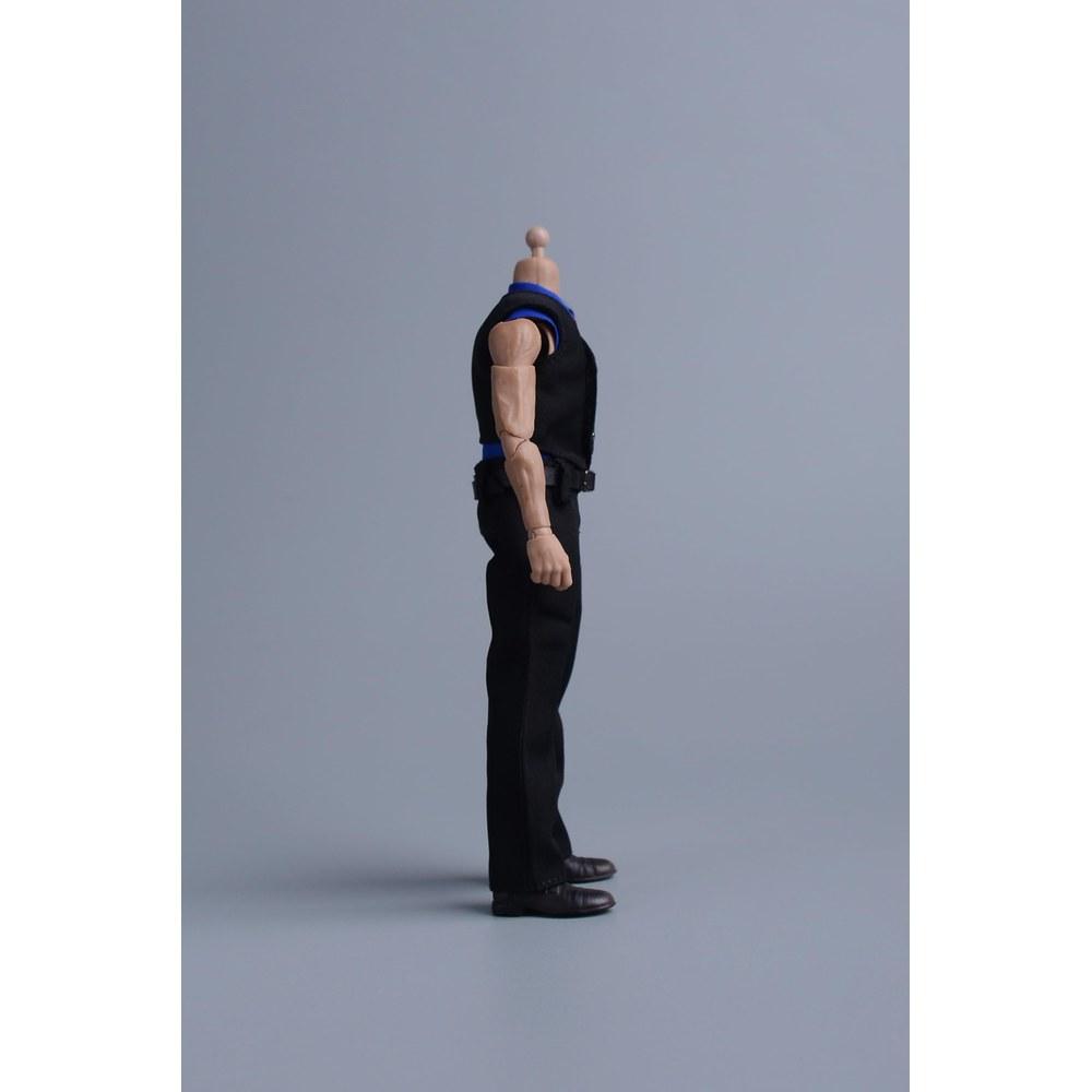 LOUGIDBVAZ 1/12 Scale Male and Female Clothing Suit Vest Ball Gown Party Wear Black D