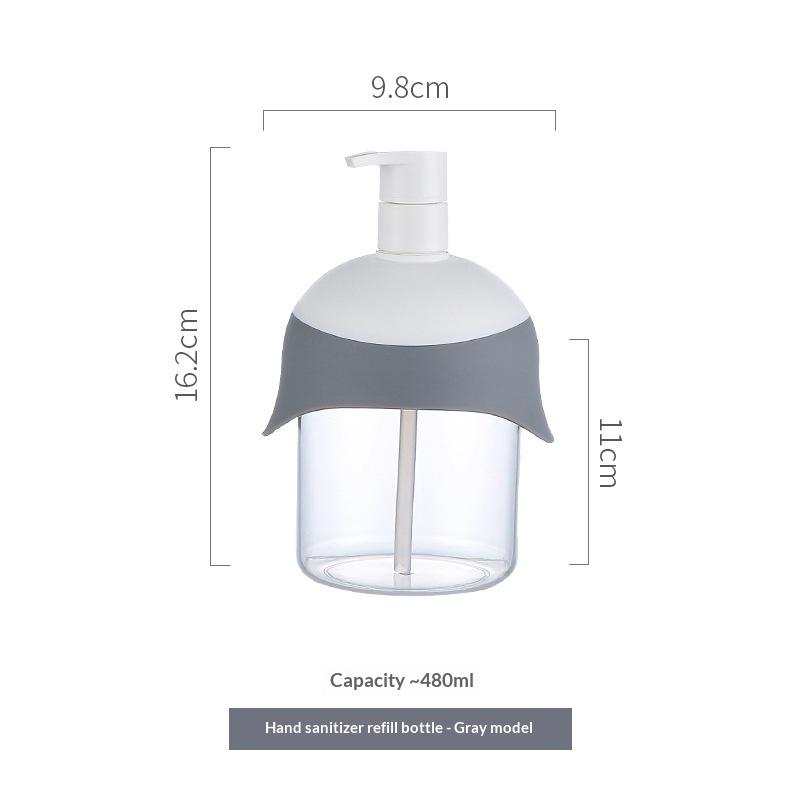 480Ml Empty Pump Dispenser Bottles Portable Large Capacity Hand Soap Dispenser Wide Mouth Pump Bottle Dispenser