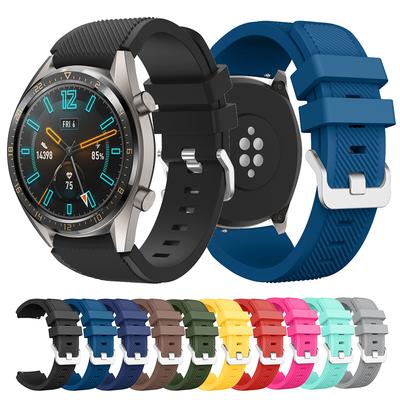 Bracelet de montre en silicone 22 mm pour Huawei Watch GT GT2 Pro GT3 46 mm, bracelet de rechange pour Samsung Galaxy Watch 46 mm Gear S3