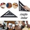 7 Inch Triangle Ruler 90 Degree Carpenter Square Metric Imperial Protractor  Woodworking Tools