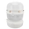 9kg Double Layer Rice Storage Container 6 Grid Rice Dispenser Pressed Rotatable Sealed Dry Food