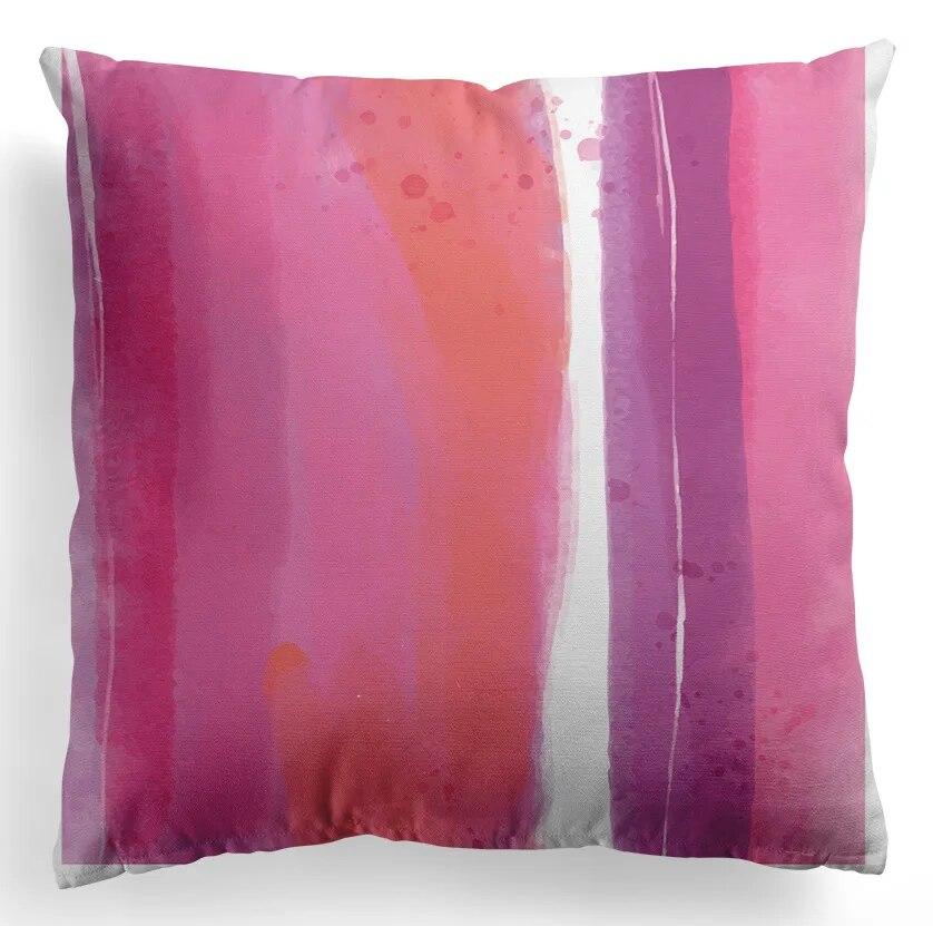 Nordic Abstract Art Colorful Geometric Stitching Decorative Pillowcase Living Room Sofa Office Cushion Cover Home Decoration