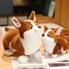 Entzückendes Plüsch-Corgi-Hundespielzeug, ausgestopftes weiches Tier-Cartoon-Kissen, Kawaii, lebensechte Welpenpuppe, schöne Geschenke für Kinder, Mädchen