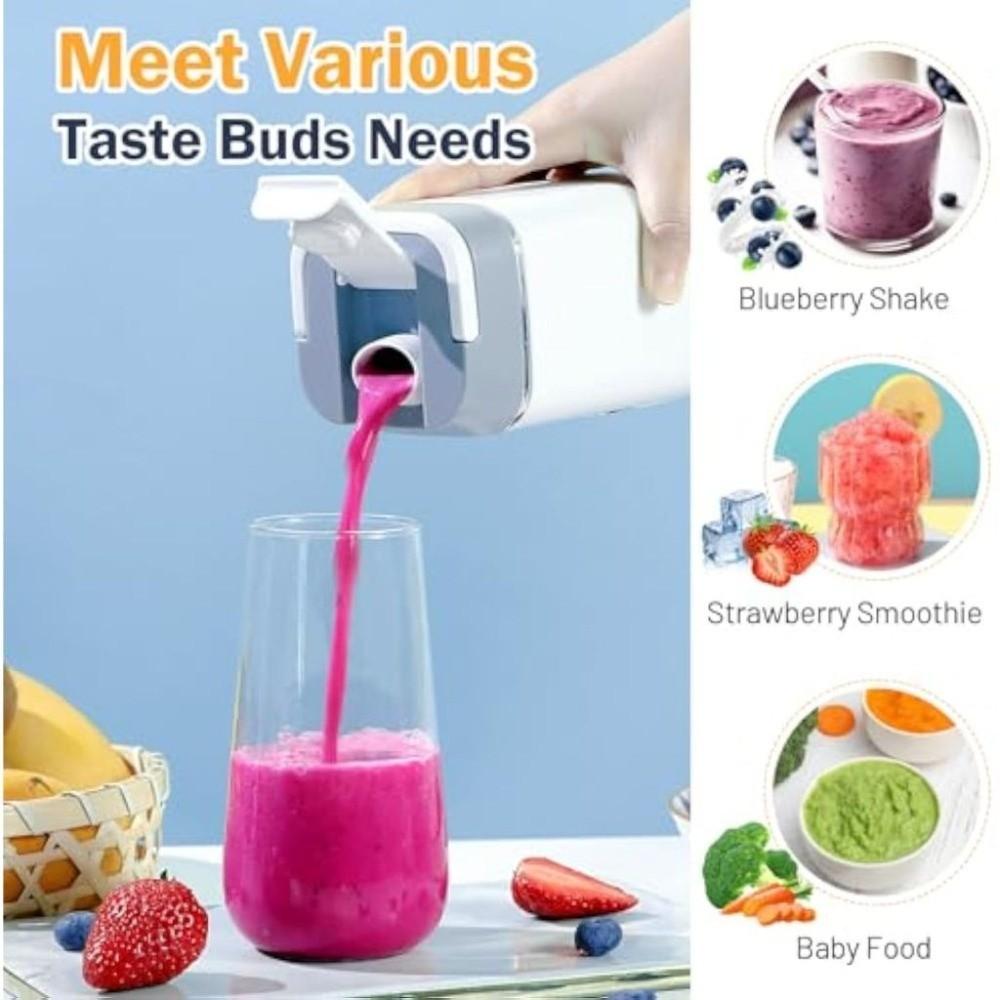 USB Rechargeable Smoothie Blender Electric Display Ice Crusher Electric Juicer Home Use