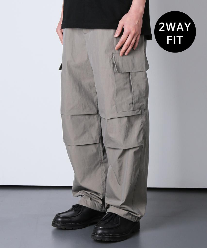 KND M-65 Nylon Field Cargo 2-Way Pants Grey