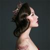 Corona Barocca Vintage con Strass Perla Forma Rotonda Tiara Nuziale Corona Multiuso Comoda Da Indossare Headpiece per Concorsi di Bellezza e Ballo