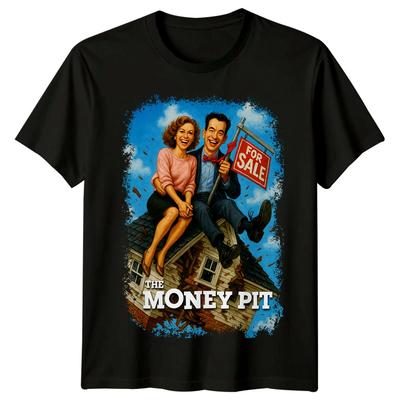 La Fossa dei Denari (1986) T-shirt ispirata ai poster cinematografici, stile retrò anni '80.