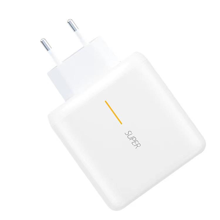65W EU Standard Charger & Data Cable for Oppo Reno6, Reno5, and Reno4SE with Flash Charge Capability
