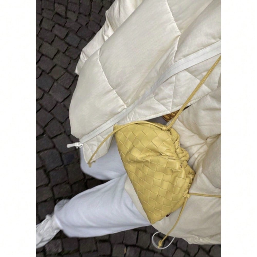 Woven Cloud Bag, Dumpling Bag, Popular Women's Bag, Fashionable One Shoulder Oblique Span, Holding A Small Bag Woman