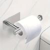 Heavy Duty Stainless Steel Toilet Paper Holder, Self-Adhesive No-Drill Wall Mount, Brushed Finish Bathroom Tissue Roll Dispenser