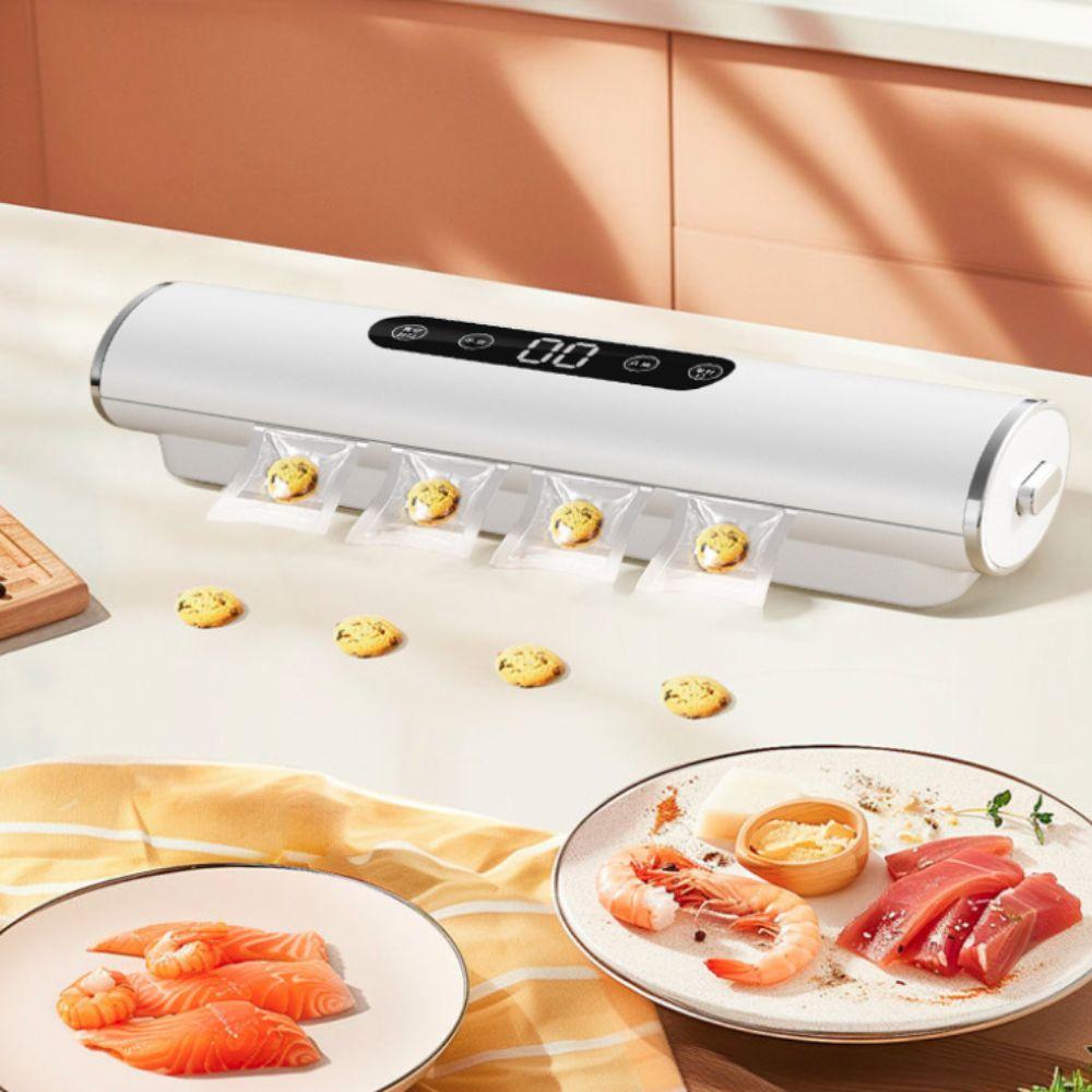 Automatic Vacuum Food Sealer EU/UK Plug Food Packaging Bag Sealant Vacuum Sealing Machine  Travel