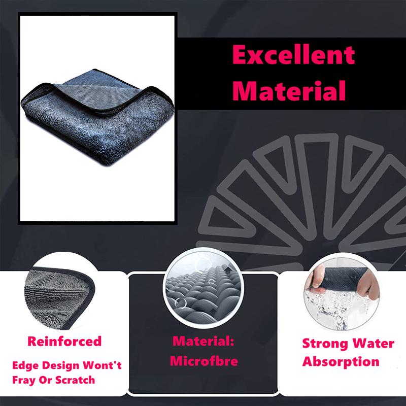 Mikrofaser Autowaschtuch Extra Weich Super Schnell Wasseraufnahme Mikrofaser Schnelltrockentuch Multifunktionales Autoreinigungstuch