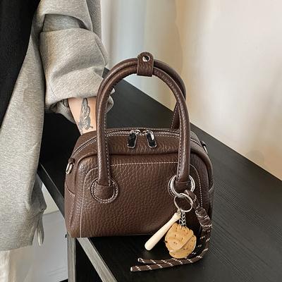 Ladies' Fashionable Shoulder Bag, Casual Retro Classic Texture Handbag, Autumn and Winter Style Crossbody Bag