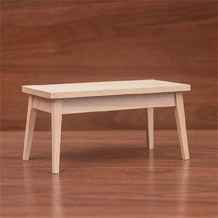1/12 Scale Miniature Wood Chair/Table for Dollhouses Decoration and Diorama Scene Enhancement Furniture Figurine