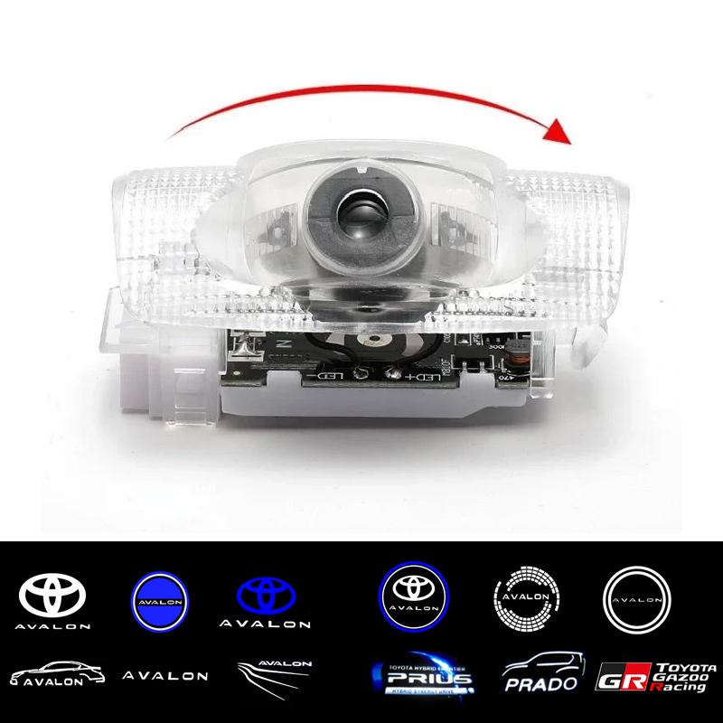 2 Pezzi Luci Proiettore di Benvenuto LED per Portiera Auto per Toyota Camry Avalon Corolla Hilux GT86 Luci Ombra Fantasma di Cortesia HD